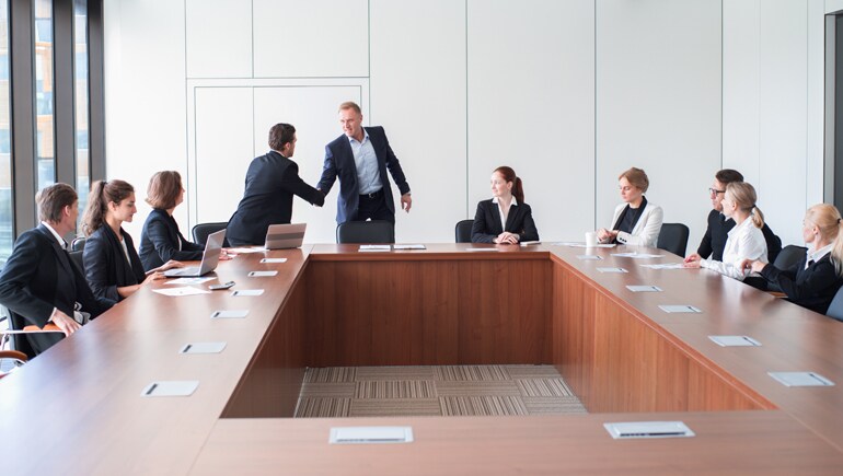 Foto che mostra una sala conferenze