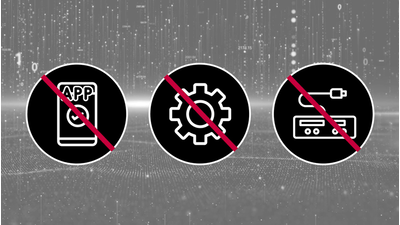 Illustrazione che mostra la funzione Denoiser AI integrata senza necessità di software aggiuntivi