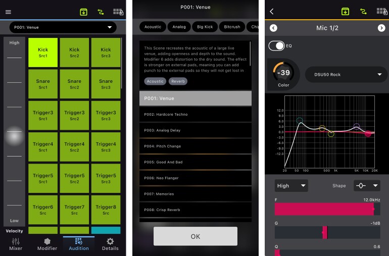 La schermata dell’app EAD Touch per gestire scene e copie di sicurezza.