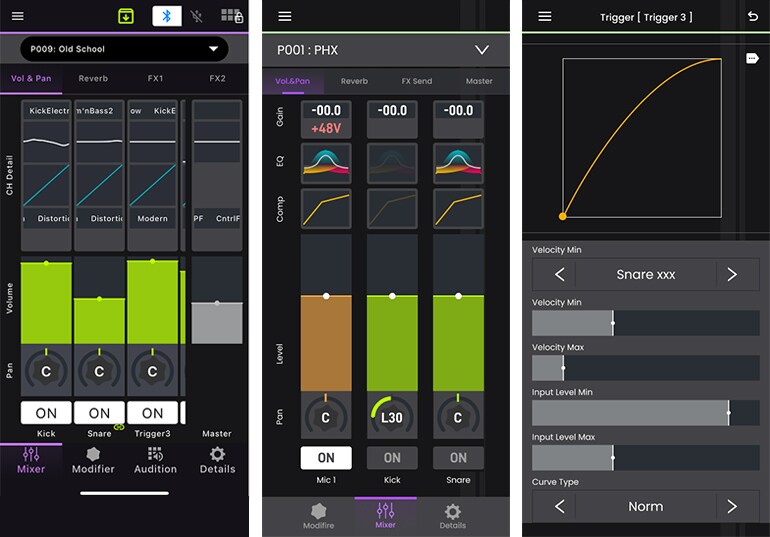 La schermata dell’app EAD Touch che mostra impostazioni dettagliate.
