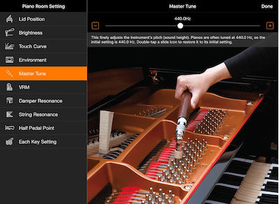 Concert grand piano sound at your fingertips