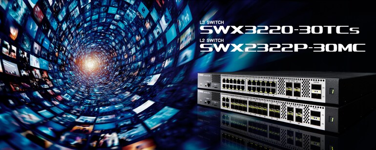 Yamaha switch L3 SWX3220 / switch L2 SWX2320 (uplink 100G/25G)