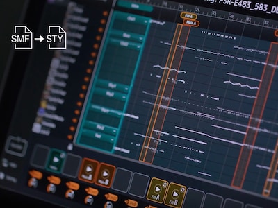 Immagine in evidenza dell’app MIDI Song to Style PSR-E583