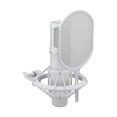 Yamaha Condenser Microphone YCM705 (White) with Shock mount and Pop filter