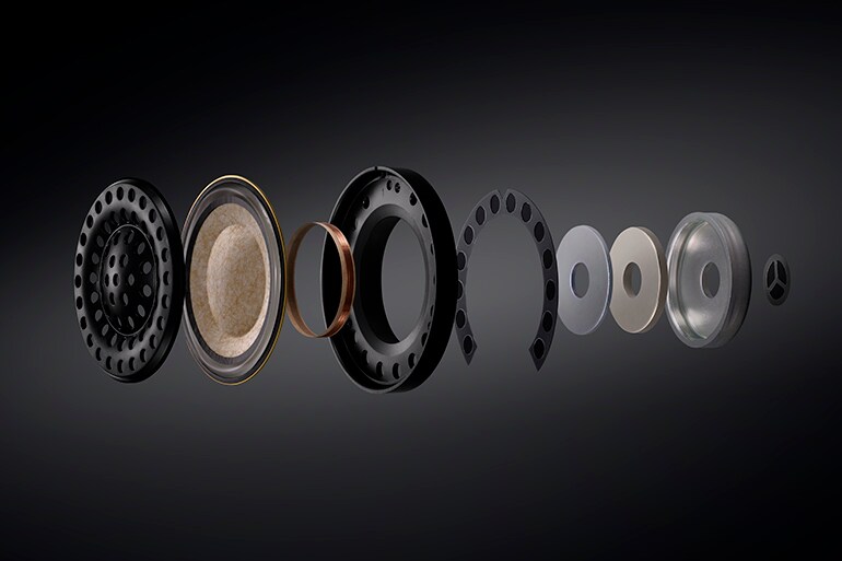 Driver interior of the YHC3000 headphones