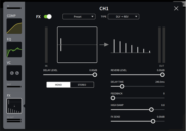 FX (REVREB, DELAY)