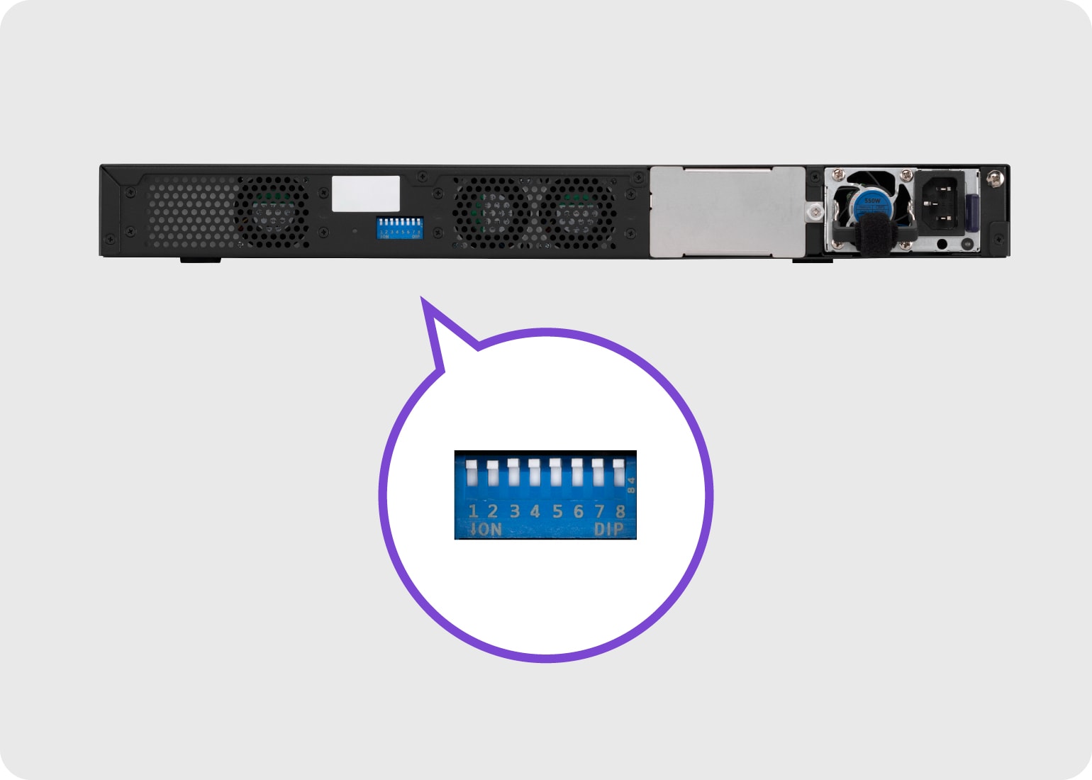 Configurazione senza PC tramite DIP switch