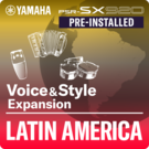 Latin America (Pre-installed Expansion Pack - dati compatibili Yamaha Expansion Manager)