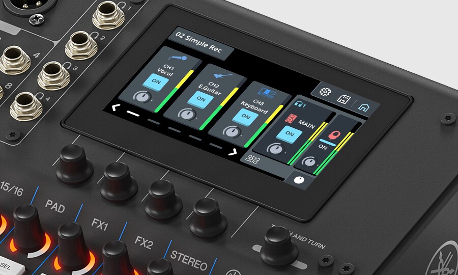 MGX16V Yamaha: Controllo rapido e intuitivo – Perfettamente sintonizzato