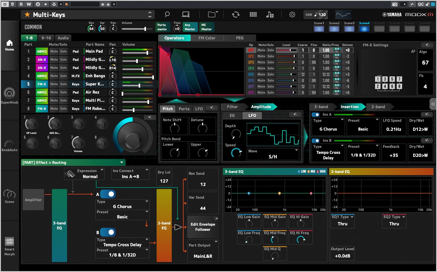 Screenshot of the product interface