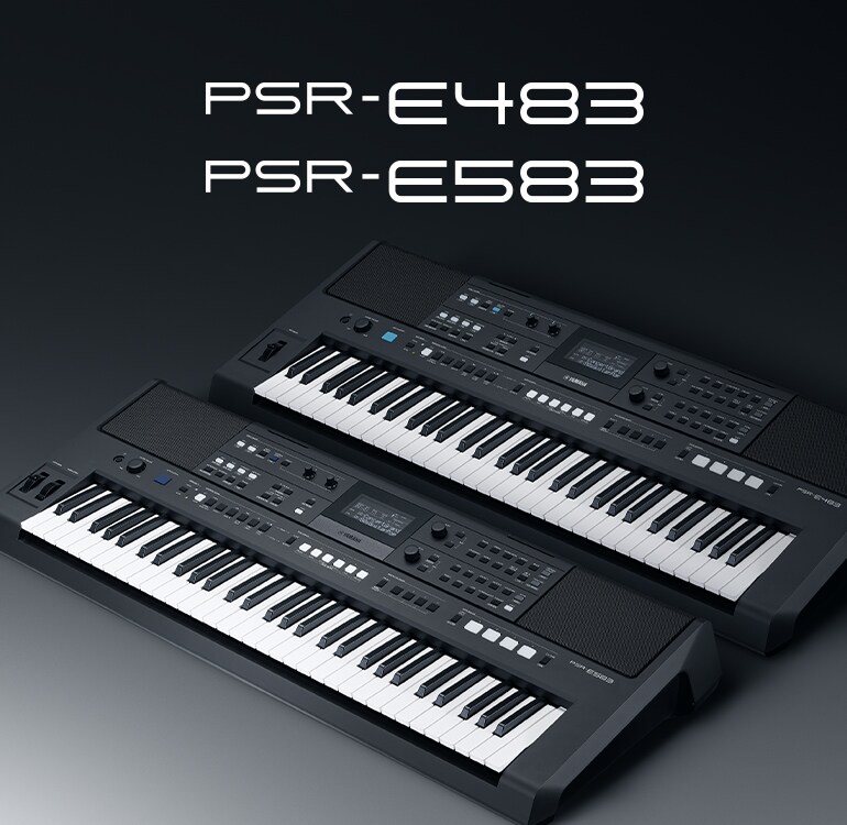 Tastiera Yamaha PSR-E483 e E583.