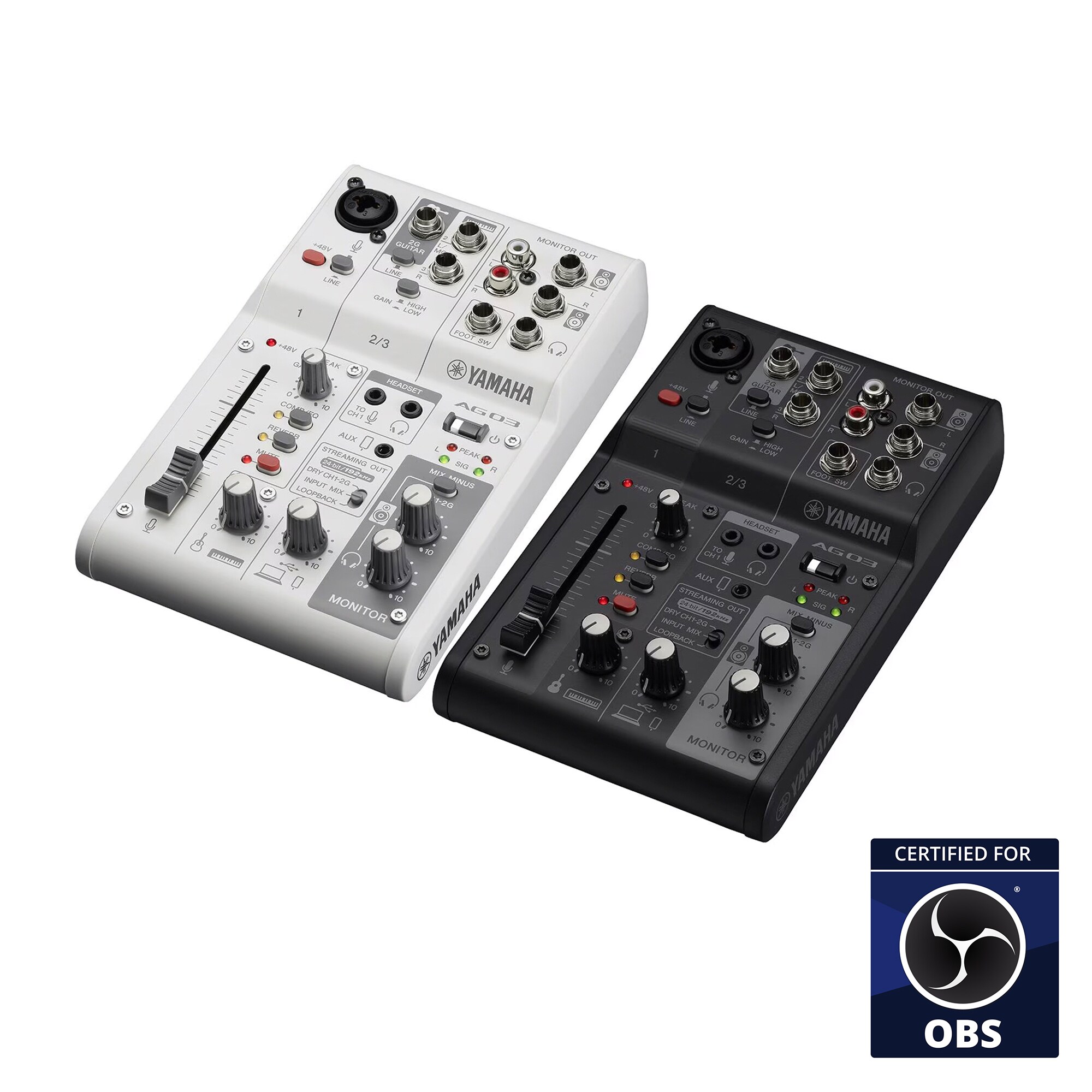 DTM・DAW YAMAHA - AG03MK2 B DTM・DAW YAMAHA AG03MK2 BLACK Yamaha AG03 Mk2 3-channel Mixer and