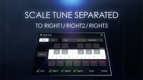 Improved scale tune function